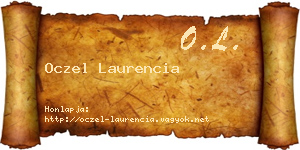 Oczel Laurencia névjegykártya